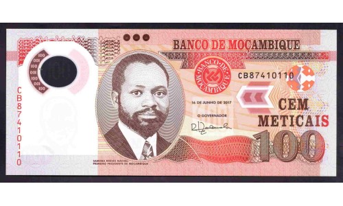 Мозамбик 100 метикалей 2017 (MOZAMBIQUE 100 Meticais 2017) P 151b : UNC