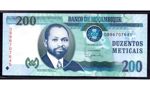 Мозамбик 200 метикалей 2017 (MOZAMBIQUE 200 Meticais 2017) P 152b : UNC