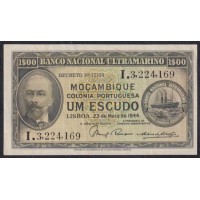 Мозамбик 1 эскудо 23.05.1944 года (MOZAMBIQUE 1 Escudo 23.05.1944) P 92: XF/aUNC