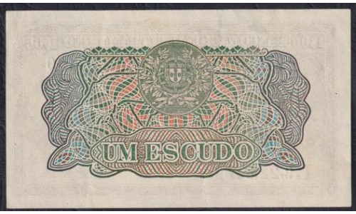 Мозамбик 1 эскудо 23.05.1944 года (MOZAMBIQUE 1 Escudo 23.05.1944) P 92: XF/aUNC