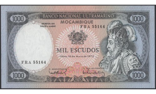 Мозамбик 1000 эскудо 1972 (MOZAMBIQUE 1000 Escudos 1972) P 112b(~5) : UNC