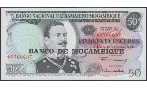 Мозамбик 50 эскудо 1970 (1976), #9766697 (MOZAMBIQUE 50 Escudos 1970 (1976)) P 116 : UNC