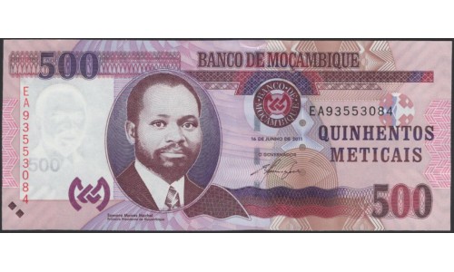 Мозамбик 500 метикалей 2011 (MOZAMBIQUE 500 Meticais 2011) P 153a : UNC