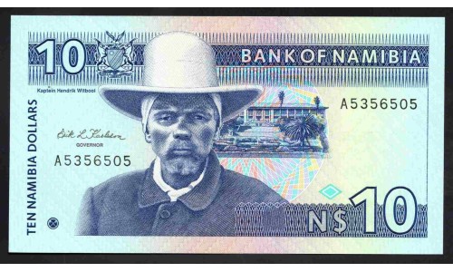 Намибия 10 долларов (1993) (NAMIBIA 10 Namibia Dollars (1993)) P 1a : UNC