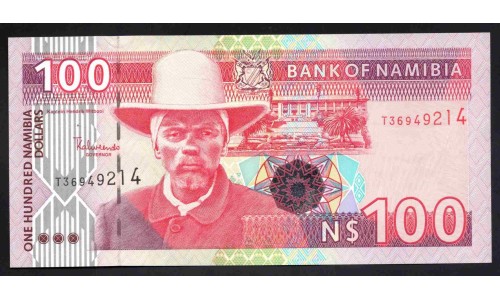 Намибия 100 долларов (1999) (NAMIBIA 100 Namibia Dollars (1999)) P 9b : UNC