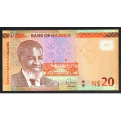 Намибия 20 долларов 2015 (NAMIBIA 20 Namibia Dollars 2015) P 17 : UNC