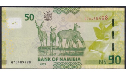 Намибия 50 долларов 2019 (NAMIBIA 50 Namibia Dollars 2019) P 13c: UNC