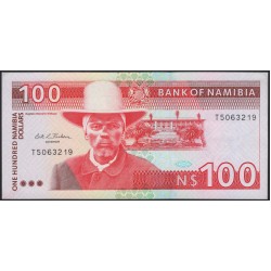 Намибия 100 долларов (1993) (NAMIBIA 100 Namibia Dollars (1993)) P 3a : UNC