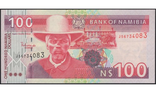 Намибия 100 долларов (2003) (NAMIBIA 100 Namibia Dollars (2003)) P 9A : UNC