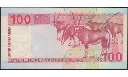 Намибия 100 долларов (2003) (NAMIBIA 100 Namibia Dollars (2003)) P 9A : UNC