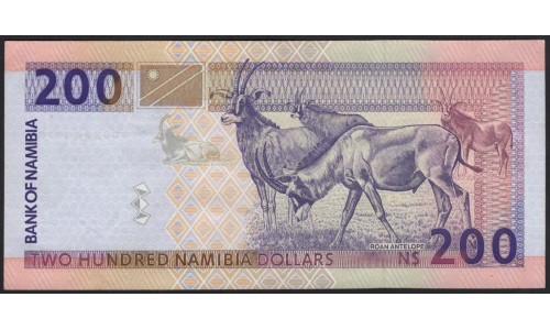 Намибия 200 долларов (1996) (NAMIBIA 200 Namibia Dollars (1996)) P 10a : UNC-