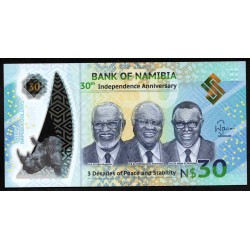 Намибия 30 долларов 2020 (NAMIBIA 30 Namibia Dollars 2020) P New : UNC