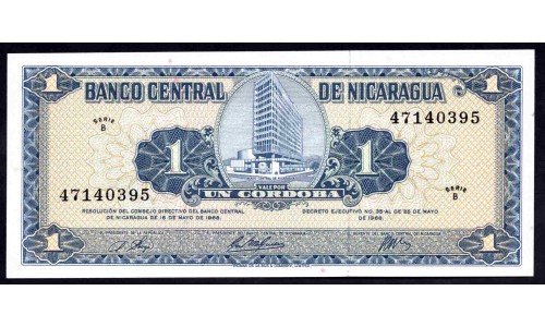 Никарагуа 1 кордоба 1968 г. (NICARAGUA 1 Córdoba 1968) P115а:Unc