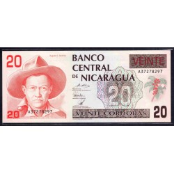 Никарагуа 20 кордоба ND (1990 г.) (NICARAGUA 20 Córdobas ND (1990)) P176:Unc