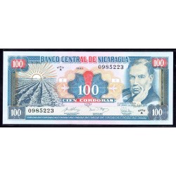 Никарагуа 100 кордоба 1990 г. (NICARAGUA 100 Córdobas 1990) P178: UNC