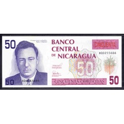 Никарагуа 50 кордоба ND (1991 г.) (NICARAGUA 50 Córdobas ND (1991)) P177b:Unc