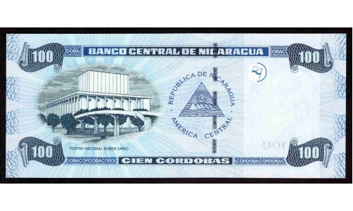 Никарагуа 100 кордоба 2002 г. (NICARAGUA 100 Córdobas 2002) P194:Unc