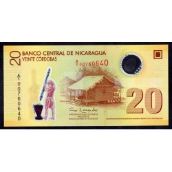 Никарагуа 20 кордоба 2007 г. (NICARAGUA 20 Córdobas 2007) P202а:Unc