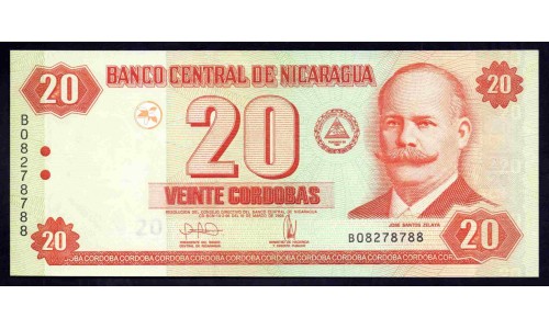 Никарагуа 20 кордоба 2006 г. (NICARAGUA 20 Córdobas 2006) P197:Unc