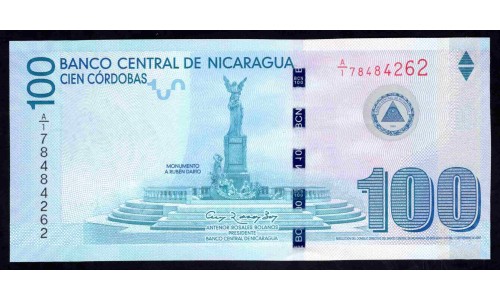 Никарагуа 100 кордоба 2007 г. (NICARAGUA 100 Córdobas 2007) P208:Unc