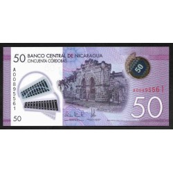 Никарагуа 50 кордоба 2014 г. (NICARAGUA 50 Córdobas 2014) P211:Unc