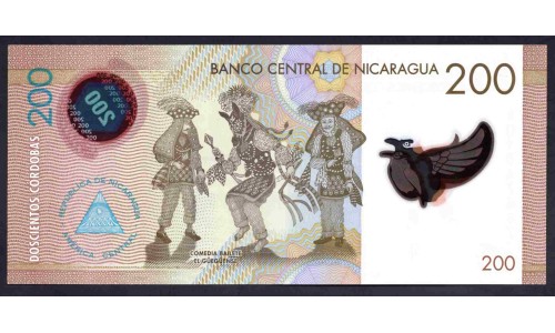 Никарагуа 200 кордоба 2014 г. (NICARAGUA 200 Córdobas 2014) P213:Unc