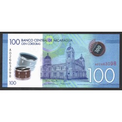 Никарагуа 100 кордоба 2014 г. (NICARAGUA 100 Córdobas 2014) P212:Unc
