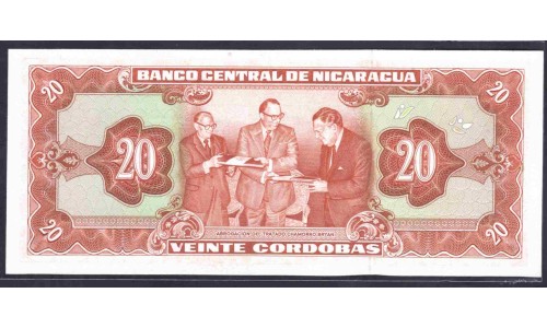 Никарагуа 20 кордоба 1978 г. (NICARAGUA  20 Córdobas 1978) P129:Unc