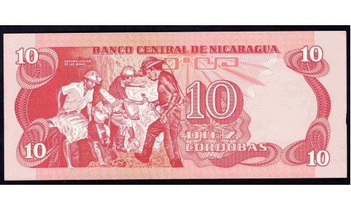 Никарагуа 10 кордоба 1979 г. (NICARAGUA  10 Córdobas 1979) P134:Unc