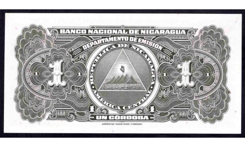 Никарагуа 1 кордоба 1951 г. (NICARAGUA 1 Córdoba 1951) P91b:Unc