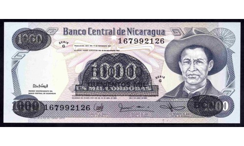 Никарагуа 500000 кордоба 1987 г. (NICARAGUA 500000 Córdobas 1987) P150:Unc