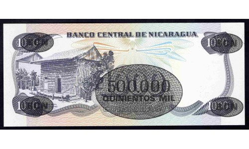 Никарагуа 500000 кордоба 1987 г. (NICARAGUA 500000 Córdobas 1987) P150:Unc