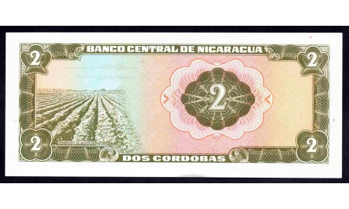 Никарагуа 2 кордоба 1972 г. (NICARAGUA 2 Córdobas 1972) P121а:Unc