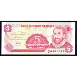 Никарагуа 5 центаво ND (1991 г.) (NICARAGUA  5 Centavos de Córdoba ND (1991)) P168:Unc
