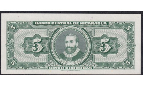 Никарагуа 5 кордоба 1962 года, 9296974 (NICARAGUA 5 Córdobas 1962) P 108: UNC