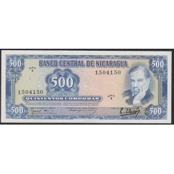 Никарагуа 500 кордоба 1979 года, РАДАР 1504150 (NICARAGUA 500 Córdobas 1979) P133: UNC