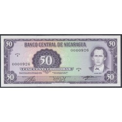Никарагуа 50 кордоба 1978 года, Низкий номер (NICARAGUA  50 Córdobas 1978) P 130: UNC