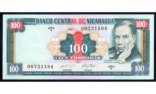 Никарагуа 100 кордоба 1997 г. (NICARAGUA 100 Córdobas 1997) P187:Unc