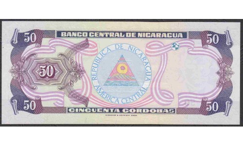 Никарагуа 50 кордоба 2001 года (NICARAGUA  50 Córdobas 2001) P 189A: UNC