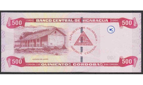 Никарагуа  500 кордоба 2002 года (NICARAGUA  500 Córdobas  2002) P 195: UNC