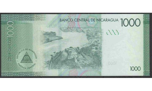 Никарагуа 1000 кордоба 2016 года (NICARAGUA 1000 Córdobas 2016) P215: UNC