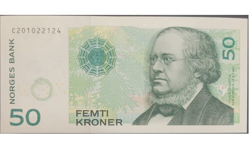 Норвегия 50 крон 2015 (NORWAY 50 Kroner 2015) P 46d(2): UNC