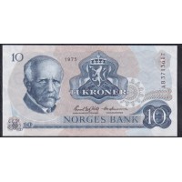 Норвегия 10 крон 1975 (NORWAY 10 Kroner 1975) P 36b(3): UNC