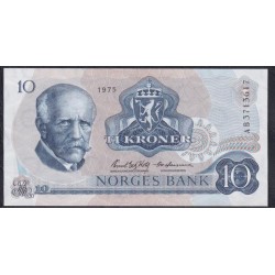 Норвегия 10 крон 1975 (NORWAY 10 Kroner 1975) P 36b(3): UNC