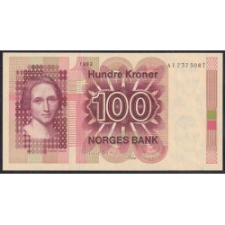 Норвегия 100 крон 1982 (NORWAY 100 Kroner 1982) P 41c(2): UNC