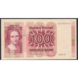 Норвегия 100 крон 1988 (NORWAY 100 Kroner 1988) P 43d(1): UNC