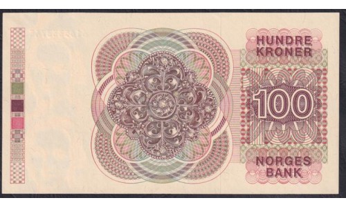 Норвегия 100 крон 1988 (NORWAY 100 Kroner 1988) P 43d(1): UNC