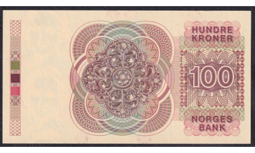Норвегия 100 крон 1987 (NORWAY 100 Kroner 1987) P 43c(3): UNC