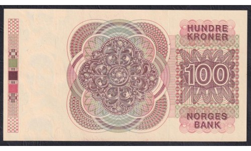 Норвегия 100 крон 1993 (NORWAY 100 Kroner 1993) P 43d(5): UNC
