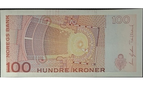 Норвегия 100 крон 2003 (NORWAY 100 Kroner 2003) P 49a : UNC